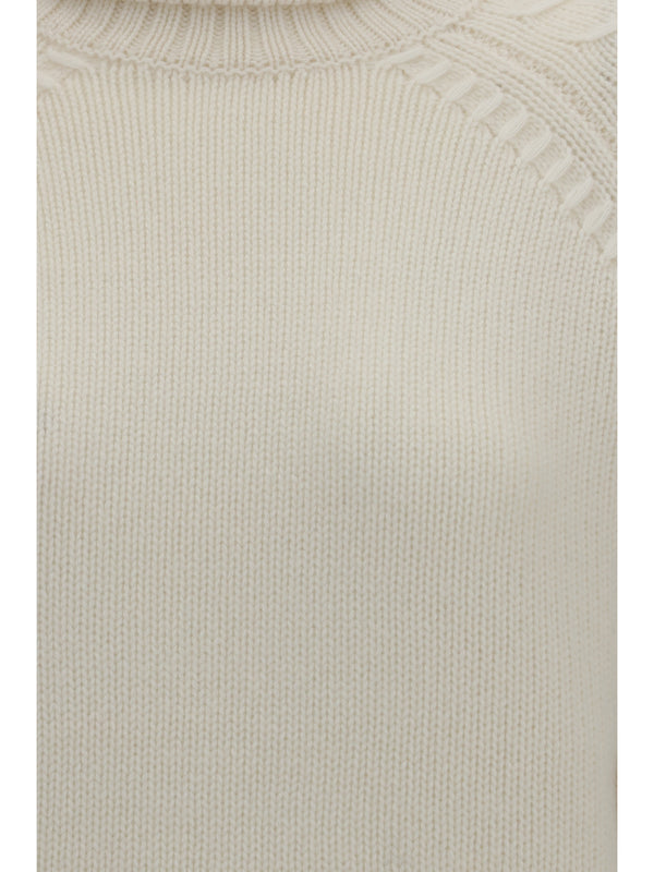 Turtleneck Cashmere Sweater Cream (capra Hircus)