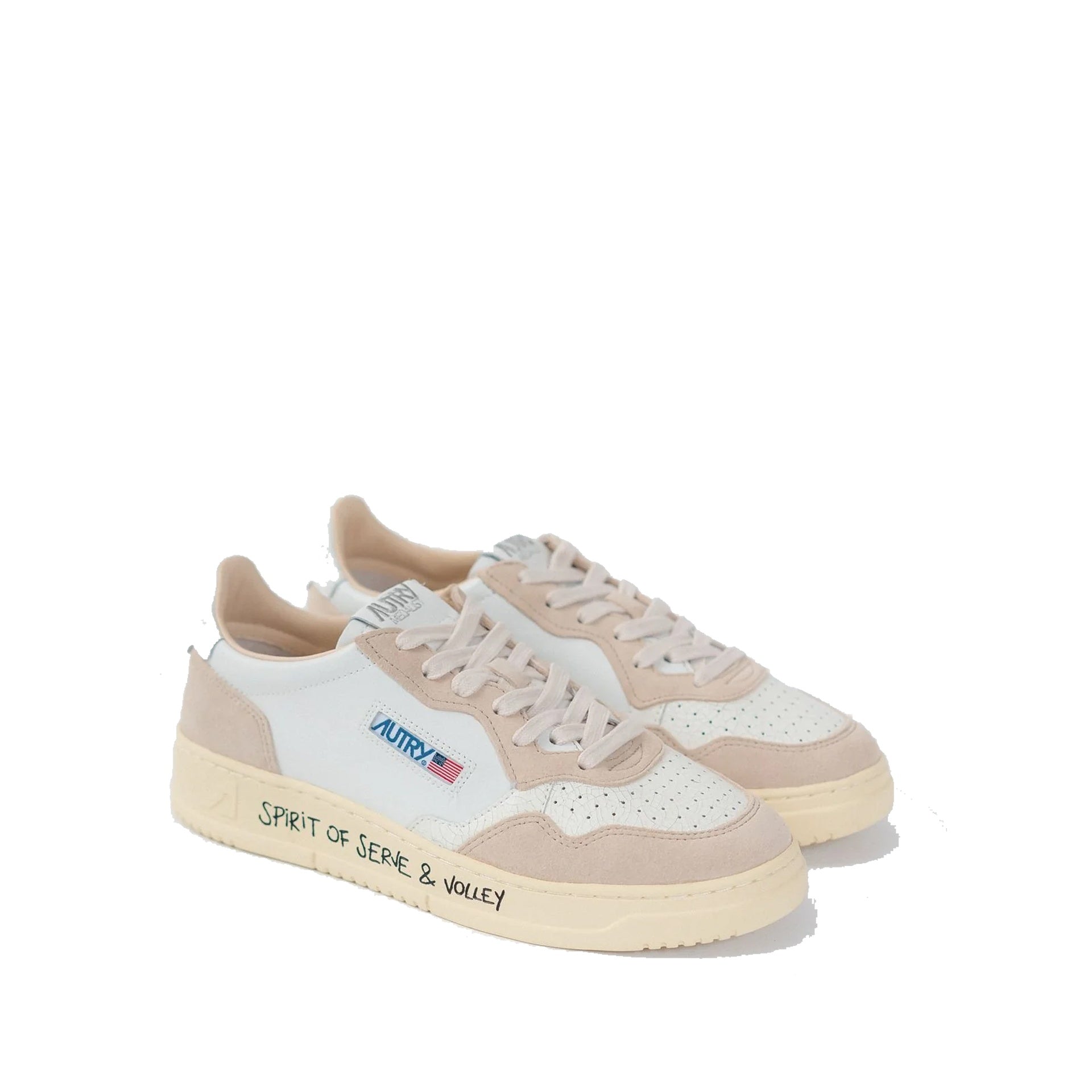 Autry Medalist Low Sneakers White Goat Leather