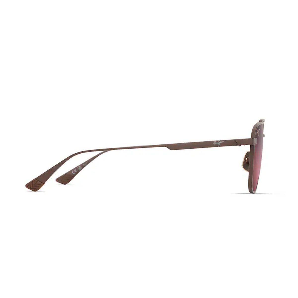 Maui Jim KAHANA rose shiny brown Marrone Titanium Occhiali Sole