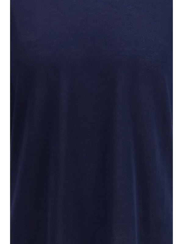 Cotton Knitted T-Shirt Navy T-shirts
