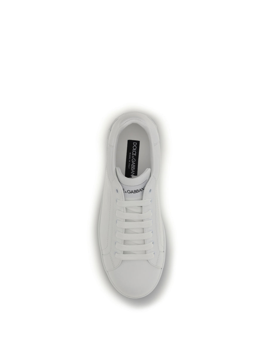 Sneakers Portofino White Nappa Upper: Calf Leather Trainers