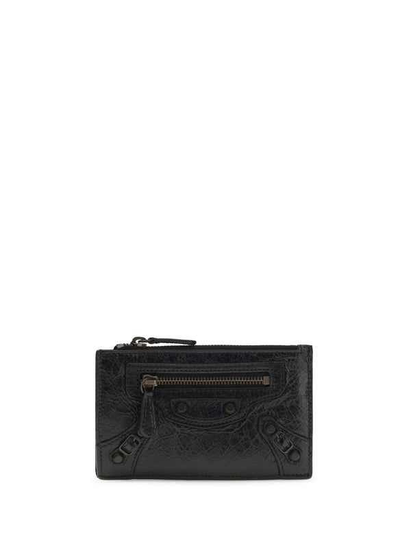 Card Holder Le City Long Black Lamb Leather Wallets & Purses