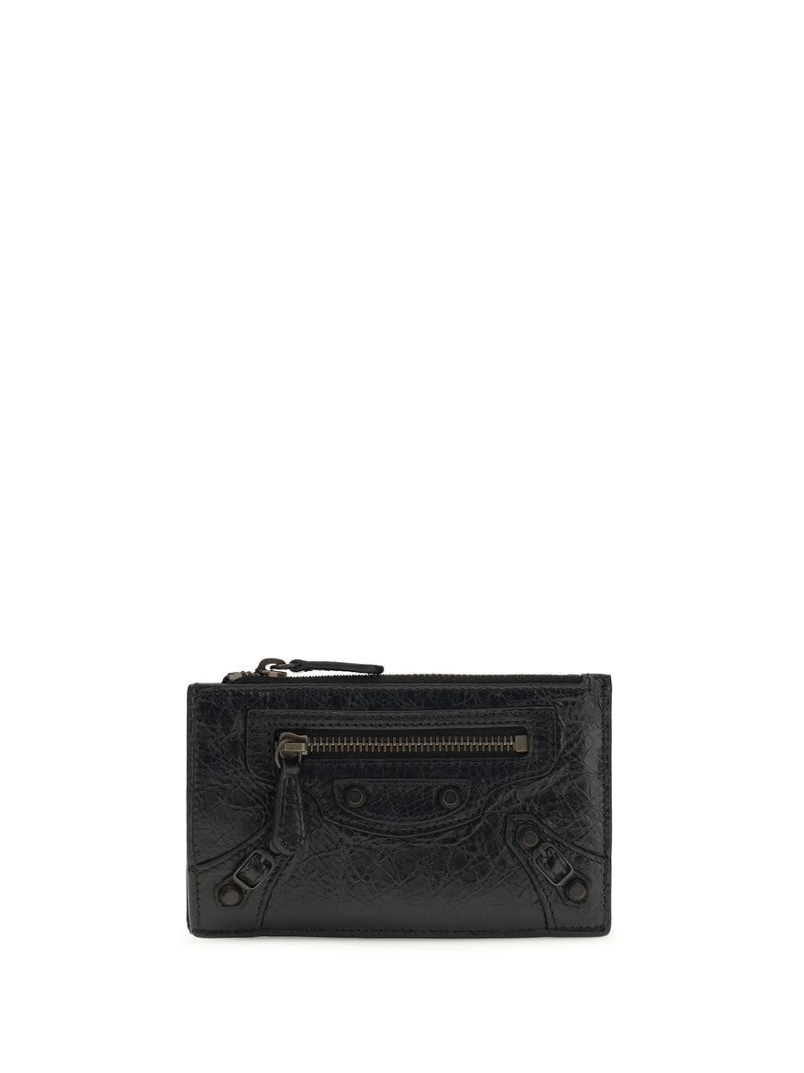 Card Holder Le City Long Black Lamb Leather Wallets & Purses