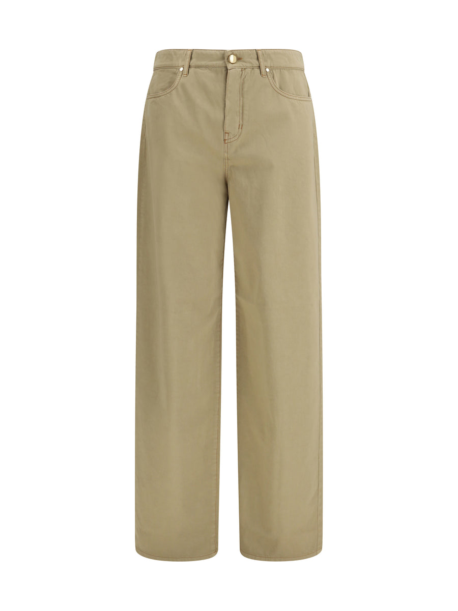 Baggy Pants Cotton Satin Colonial Tops