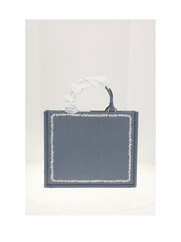 Shoulder Bag Shopper M Blue-Multicolour Blue/multicolour Calf Leather; Other Materials