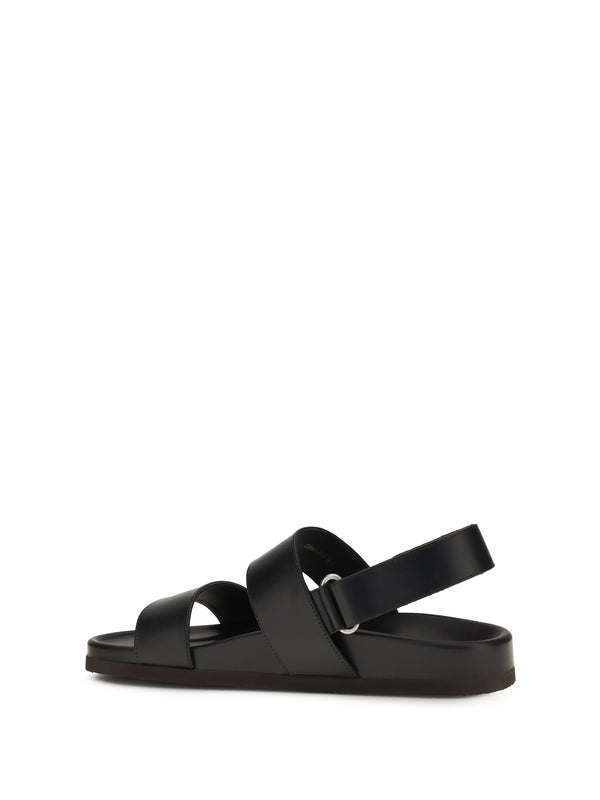 Sandals Studshield Black Calfskin Calf Leather