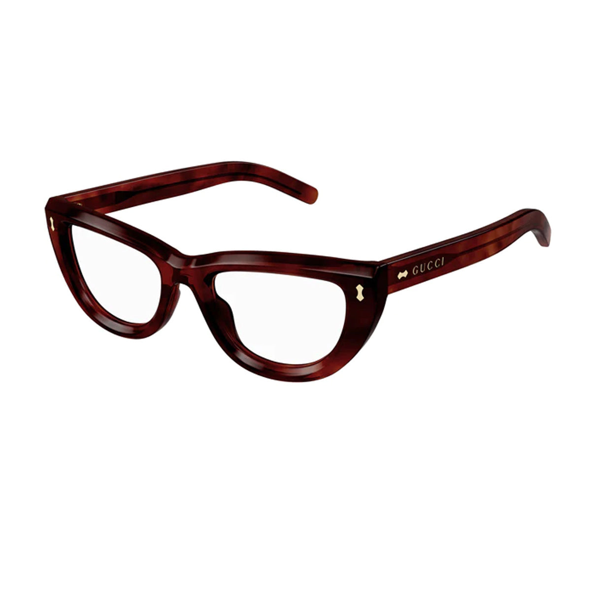 Gucci GG1521O Linea Rivets 003 Rosso Acetate Occhiali Vista