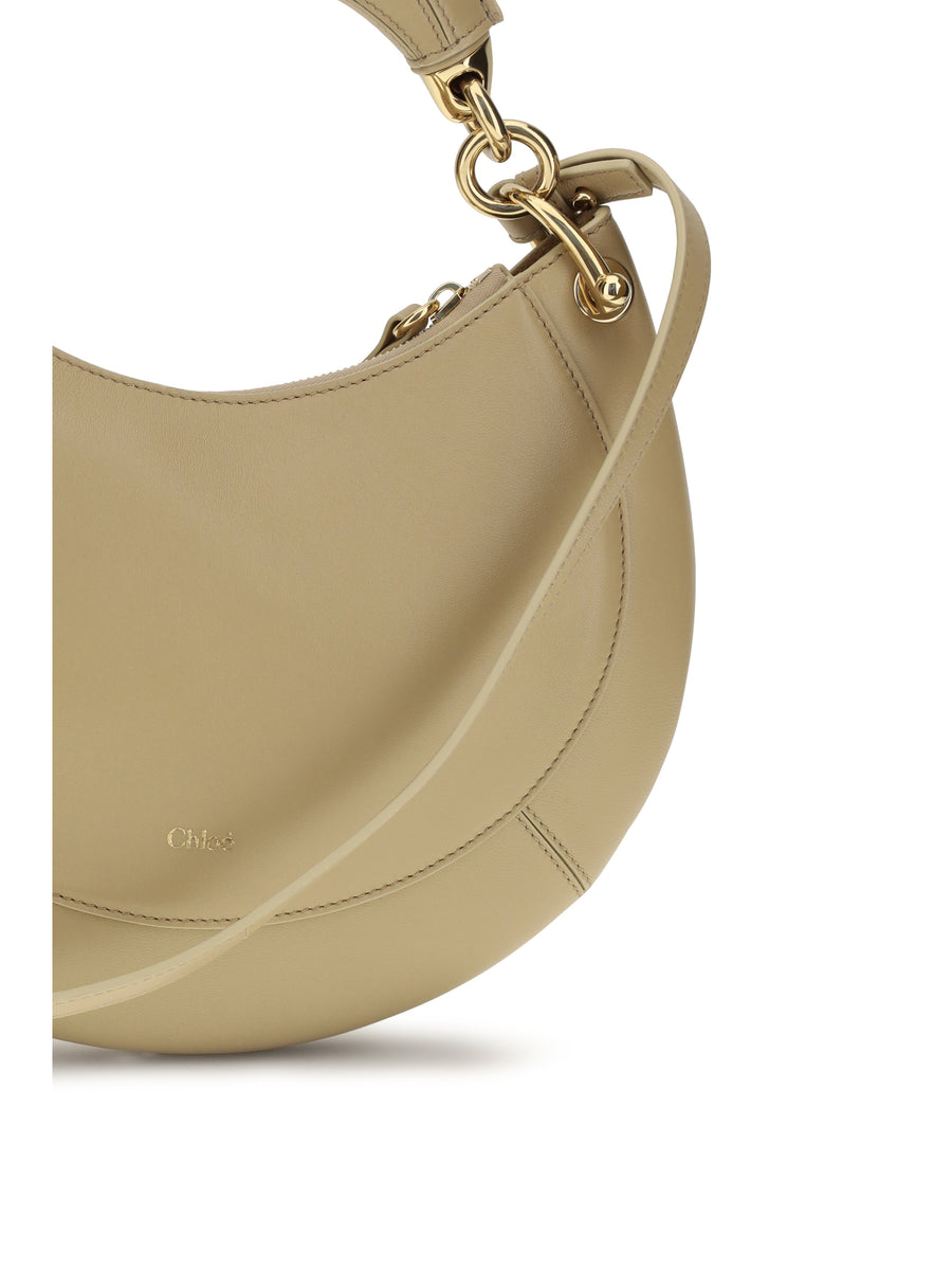 Shoulder Bag Marcie Dusty Beige Calf Leather