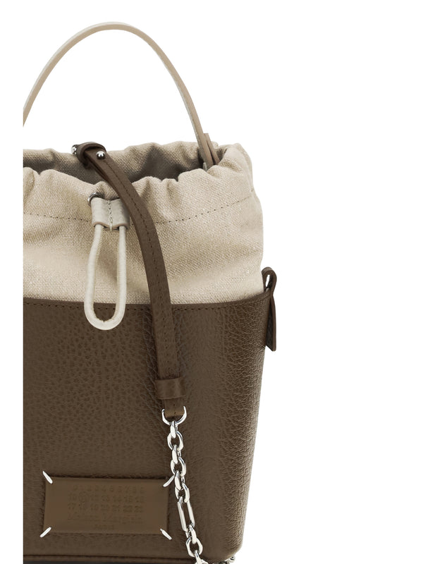 Bucket Bag 5ac Calf Leather Field/stone
