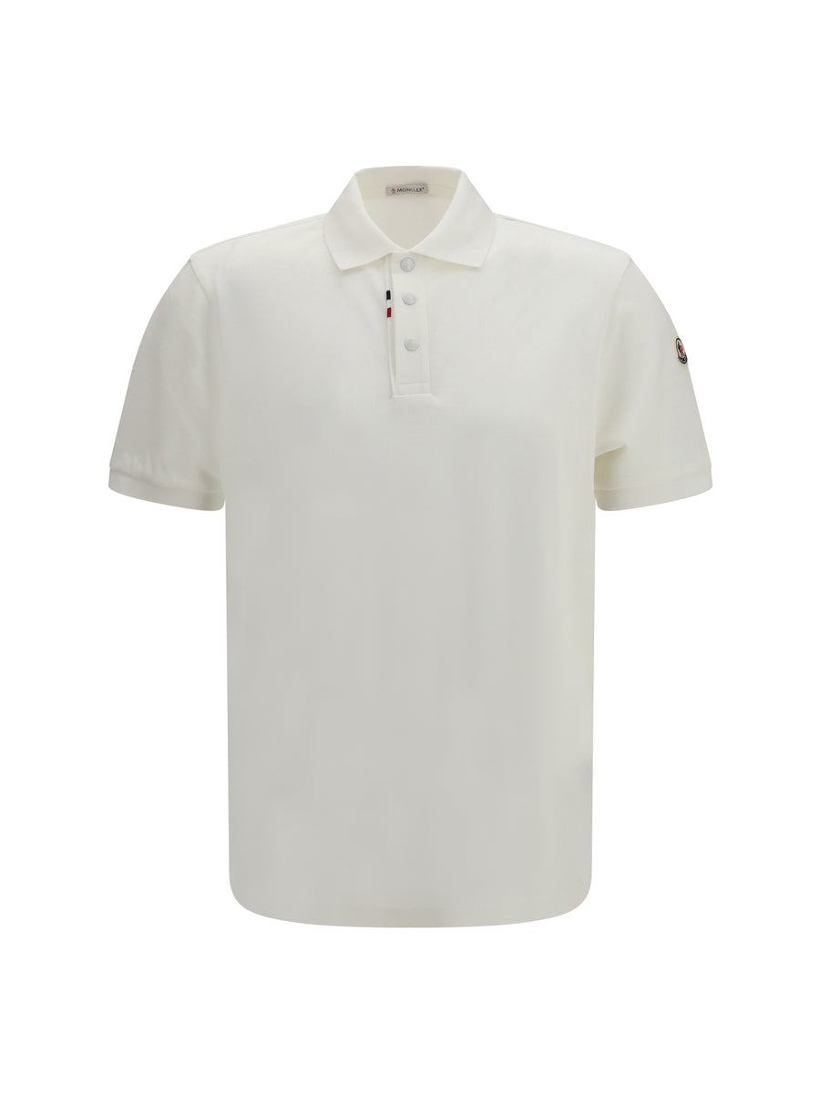 Cotton Piqué Polo Shirt With Logo Natural