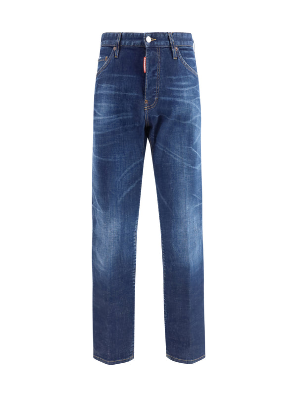 Jeans Teddy Navy Blue Cotton