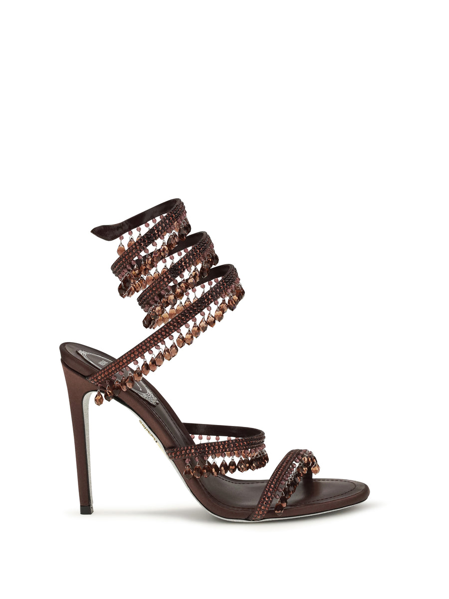 Sandals Chandelier Satin Burgundy Fondant Satin/burgundy Silk
