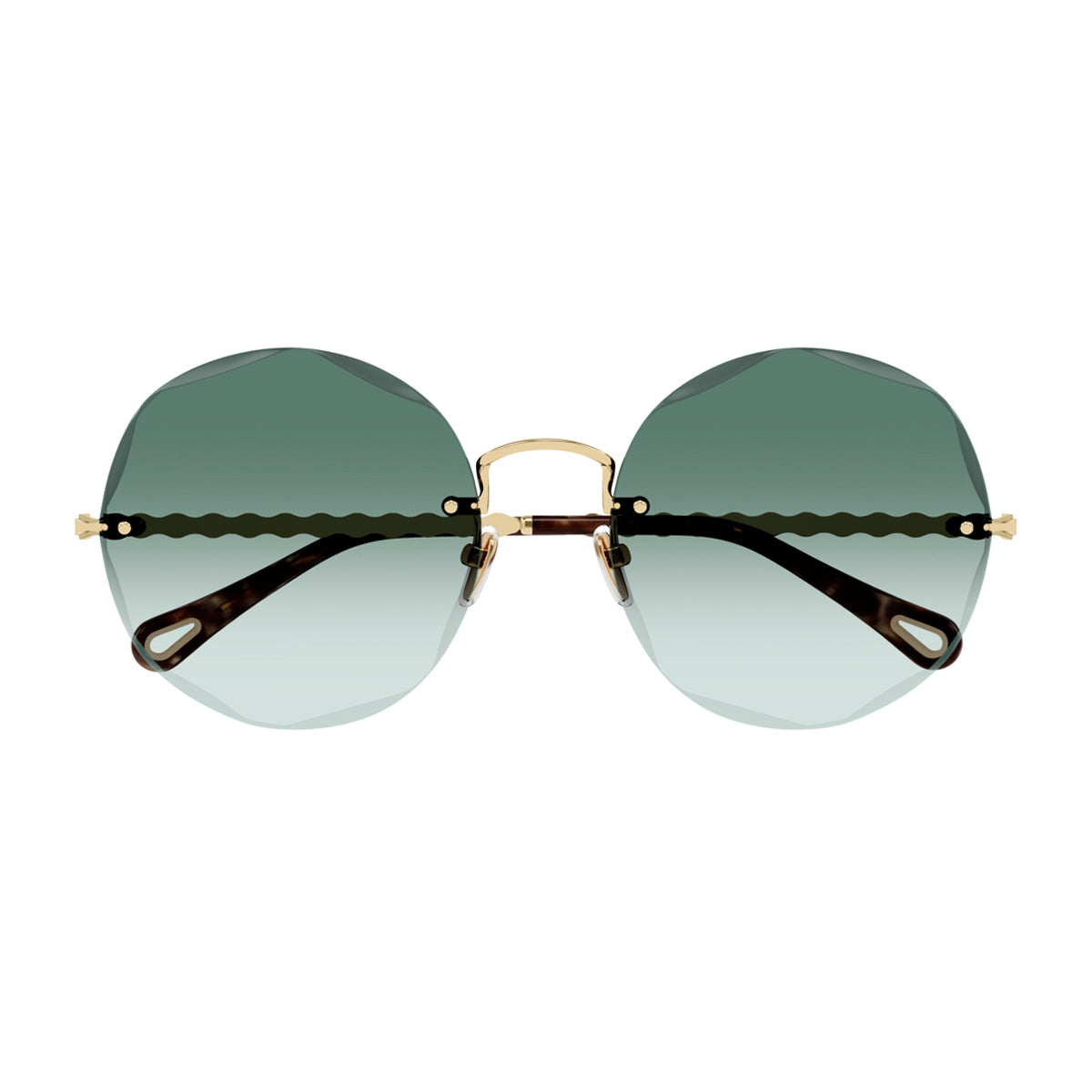 Chloé CH0254S Linea 003 Gold Green Oro Metal Occhiali Da Sole