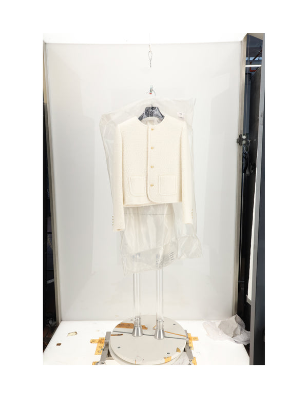 Jacket Icone White Cashmere (capra Hircus)