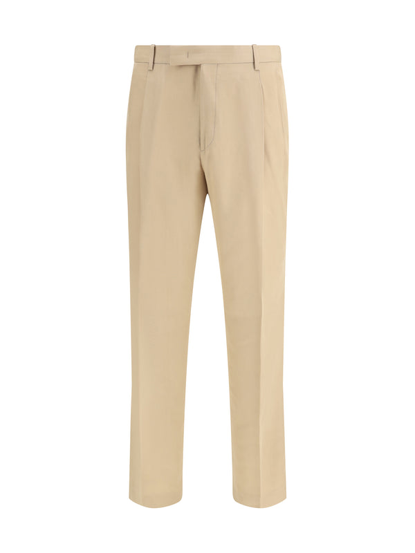 Germano 100% COTTON trousers in beige