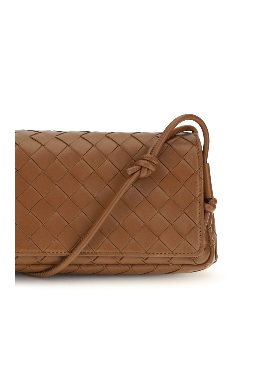 Shoulder Bag Intrecciato Tannin-Gold Tannin/gold Lamb Leather