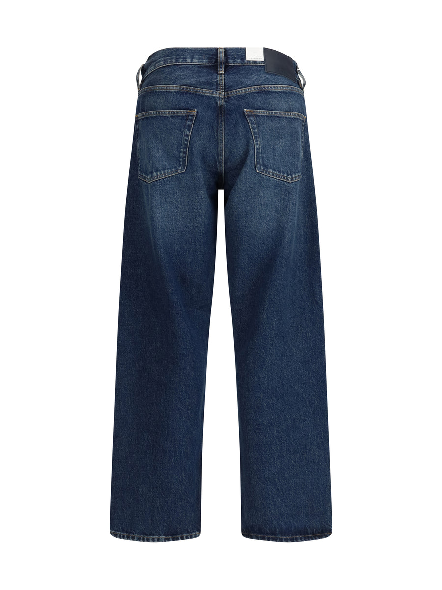 Jeans Loose Fit Very Dark Vintage Cotton