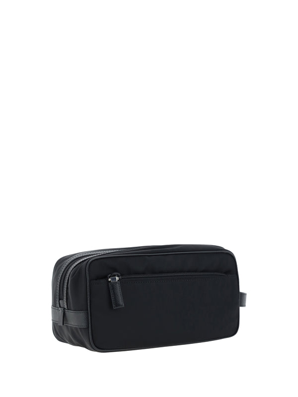 Beauty Case Re-Nylon Black Polyamide Wash Bags
