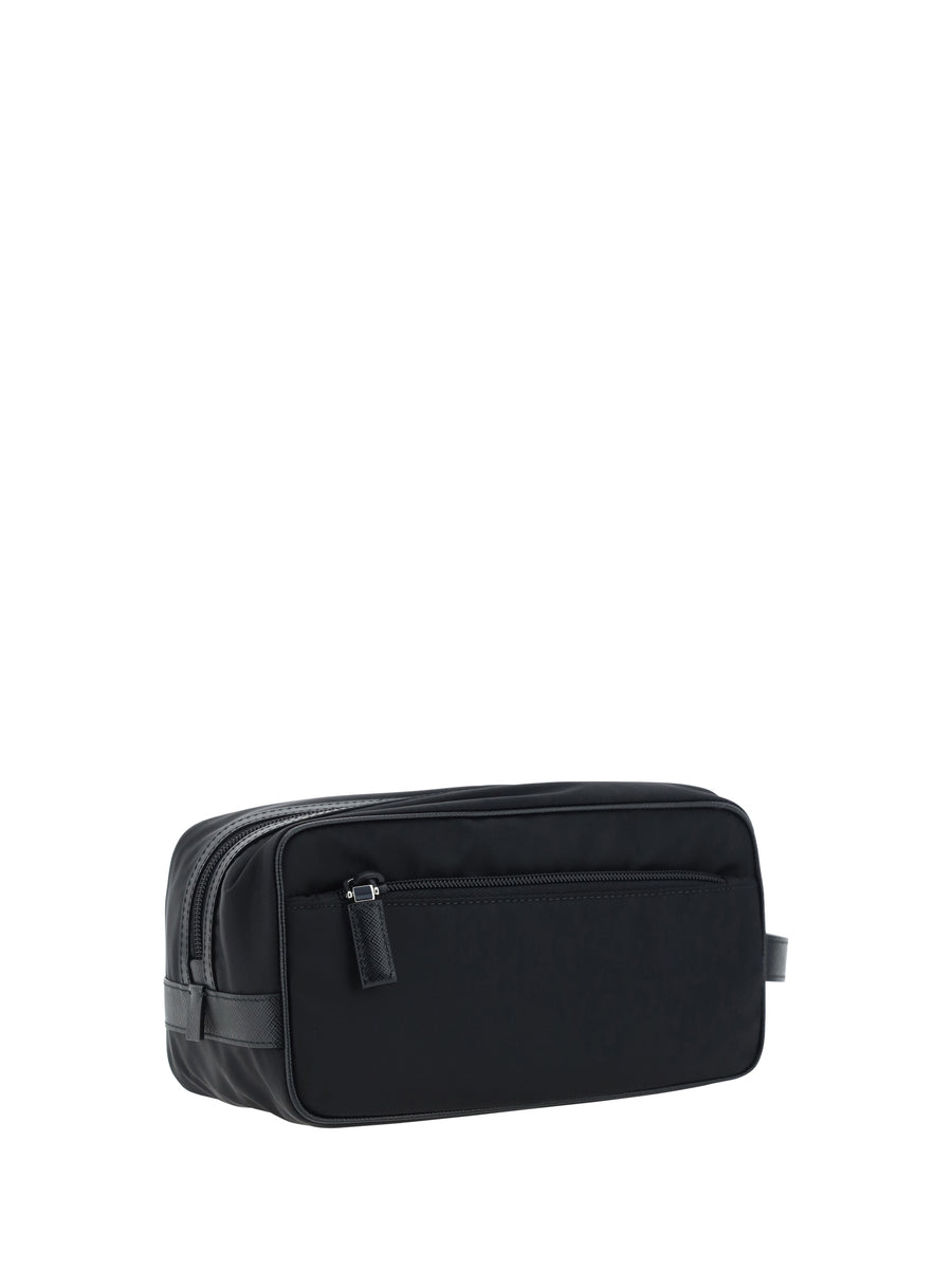 Beauty Case Re-Nylon Black Polyamide Wash Bags