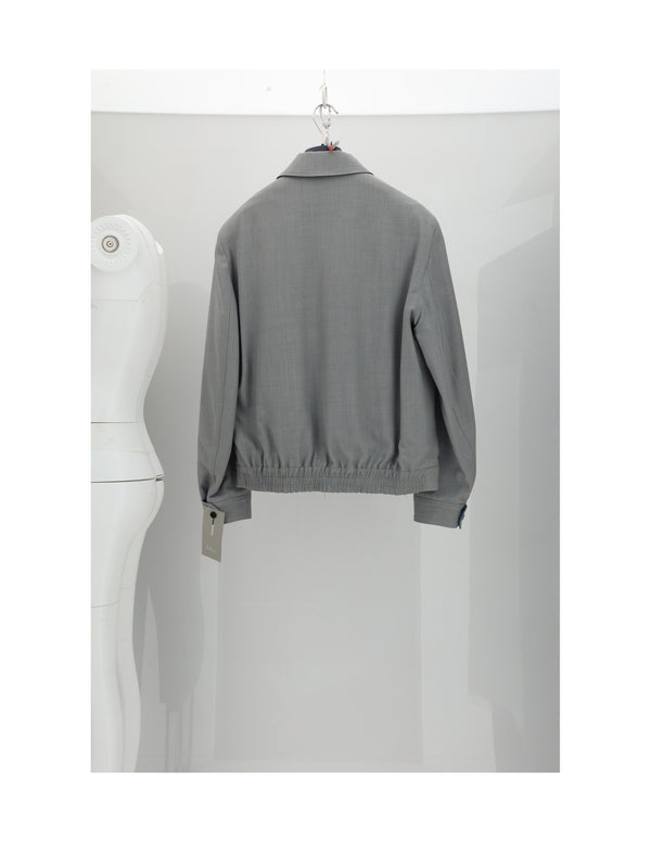 Mens Jacket Grey Viscose