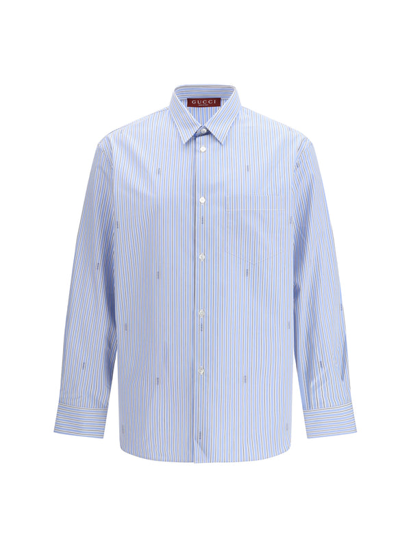 Gucci 100% cotton shirt in blue