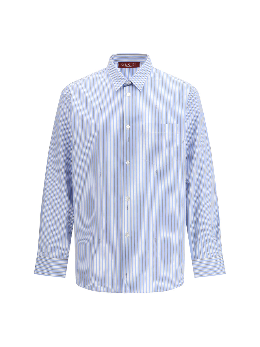 Gucci 100% cotton shirt in blue