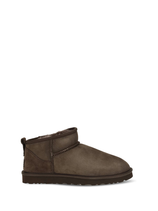 Classic Ultra Mini Suede Boots Dusted Cocoa Upper: Mutton; Sole: Rubber