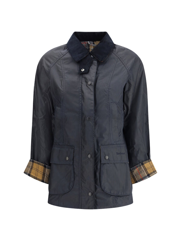 Breadnell Waxed Jacket Navy Cotton Puffer