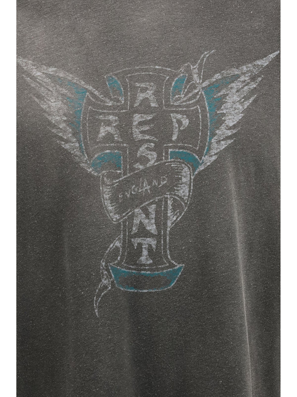 T-Shirt Westside Stained Black Cotton T-shirts