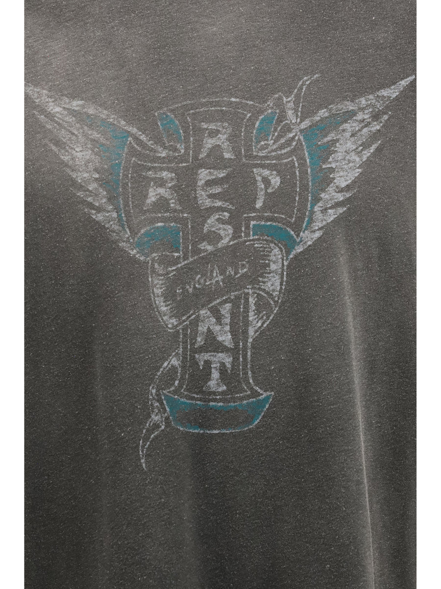 T-Shirt Westside Stained Black Cotton T-shirts