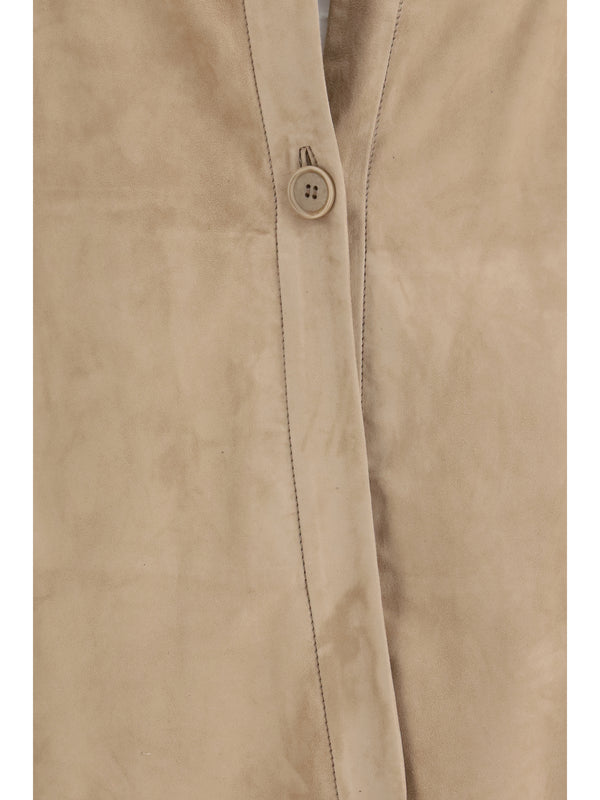 Shirt Suede Sand Lambskin