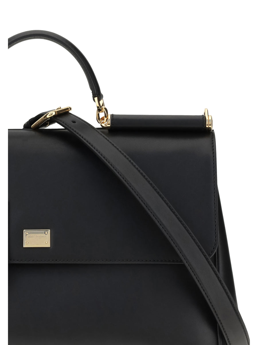 My Sicily Calfskin Handbag Black (bos Taurus) Shoulder Bags