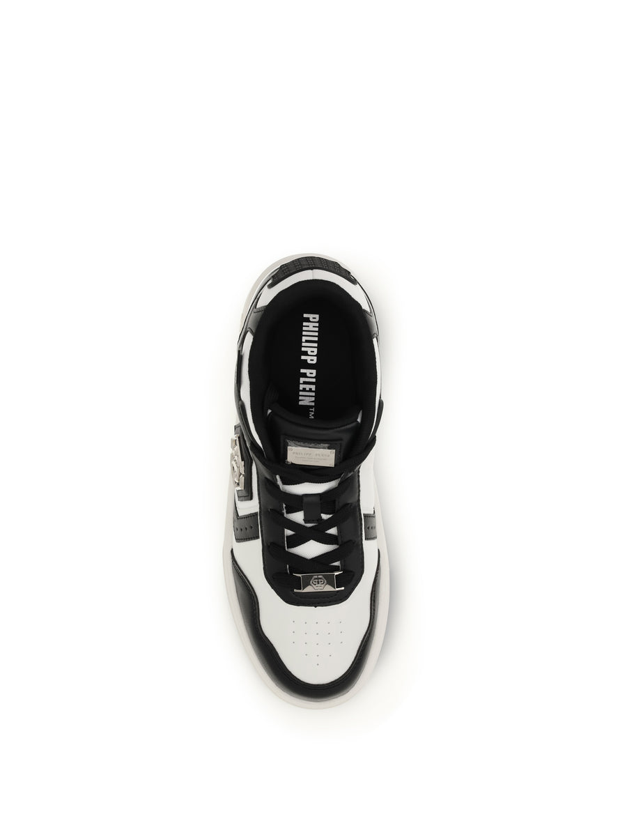 Sneakers Sk8r Calf Leather White-Black White/black Upper Trainers