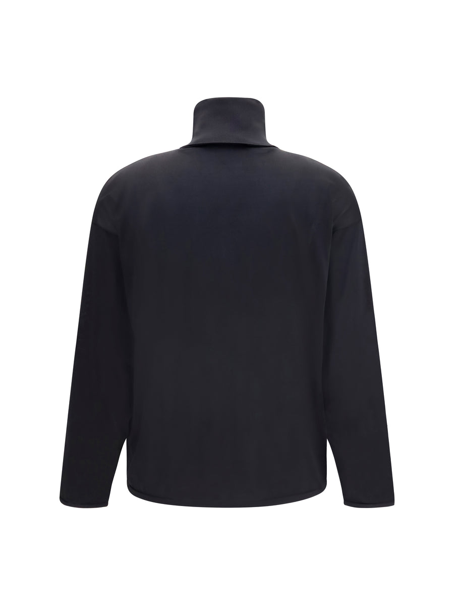 Sweater Extra-Fine Silk Black Tops