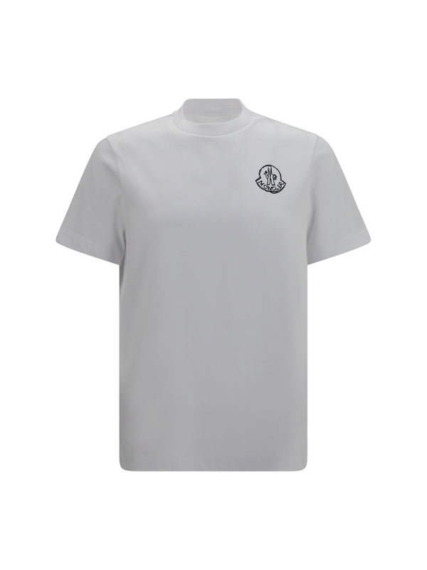 Moncler 100% Cotton t-shirt in white