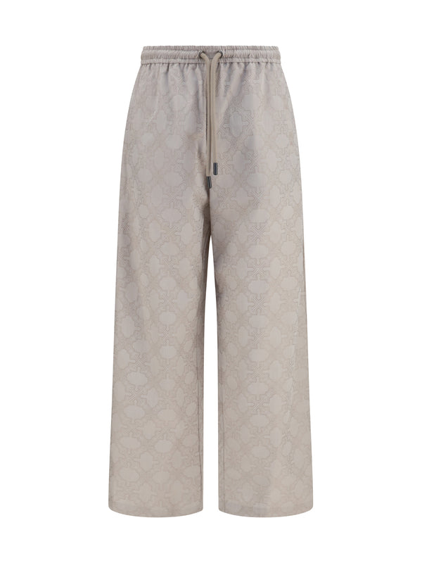 Off-White 100% Cotton trousers in beige