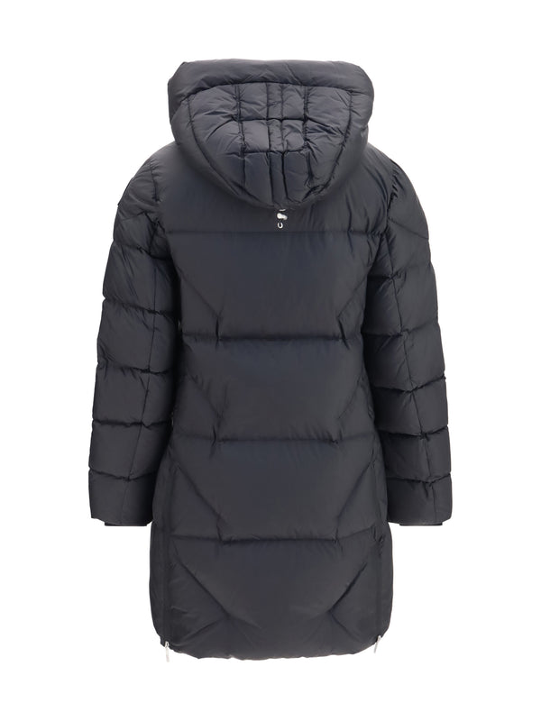 Long Puffer Jacket Janet Black Duck Down (inner)