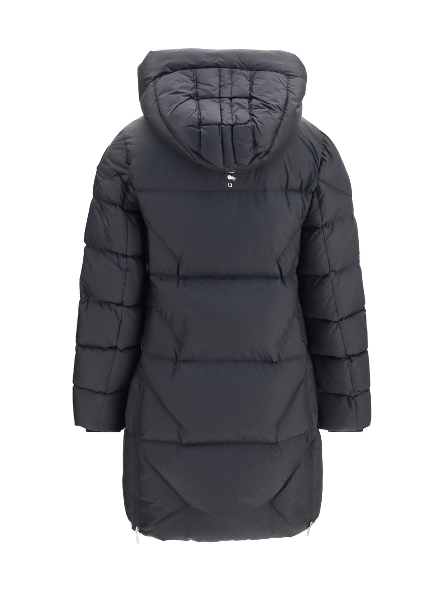 Long Puffer Jacket Janet Black Duck Down (inner)