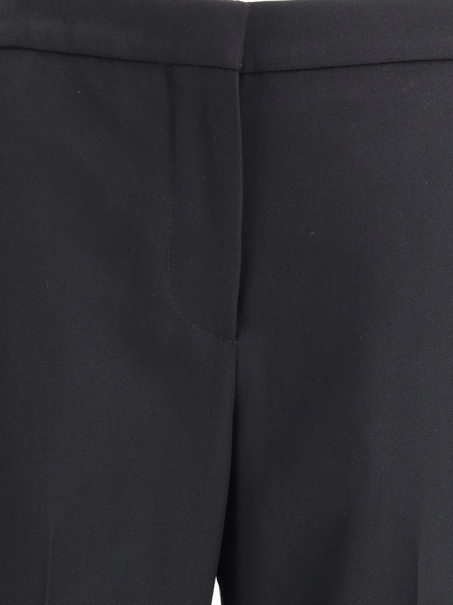 Bootcut Trousers Black Wool