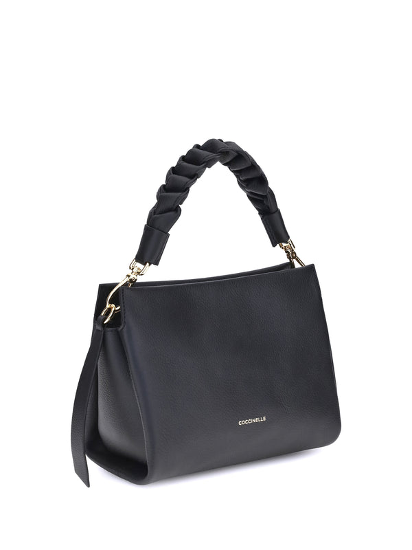Handbag Boheme Black-Cognac Black/cognac Calf Leather Handbags