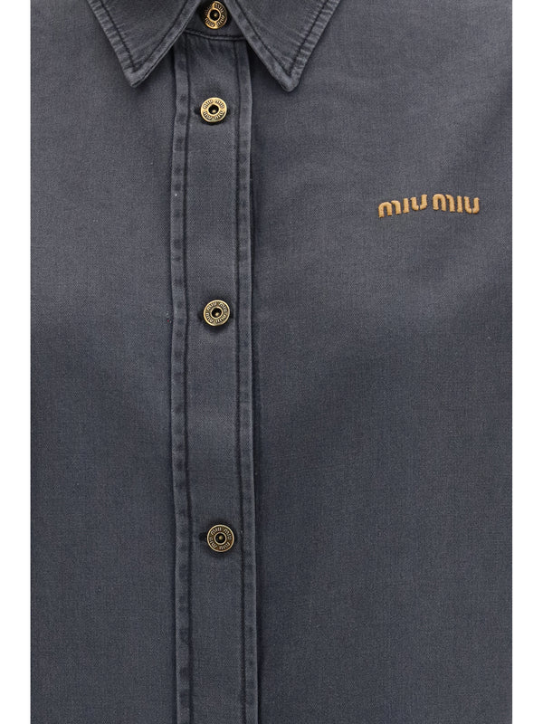Shirt Denim-Style Cotton Black