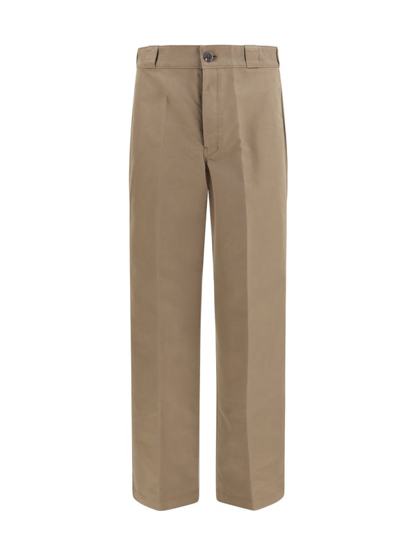 Prada 51% Cotton trousers in beige