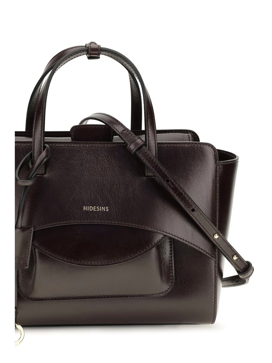 Handbag Flap Burnt Calf Leather (bos Taurus) Shoulder Bags