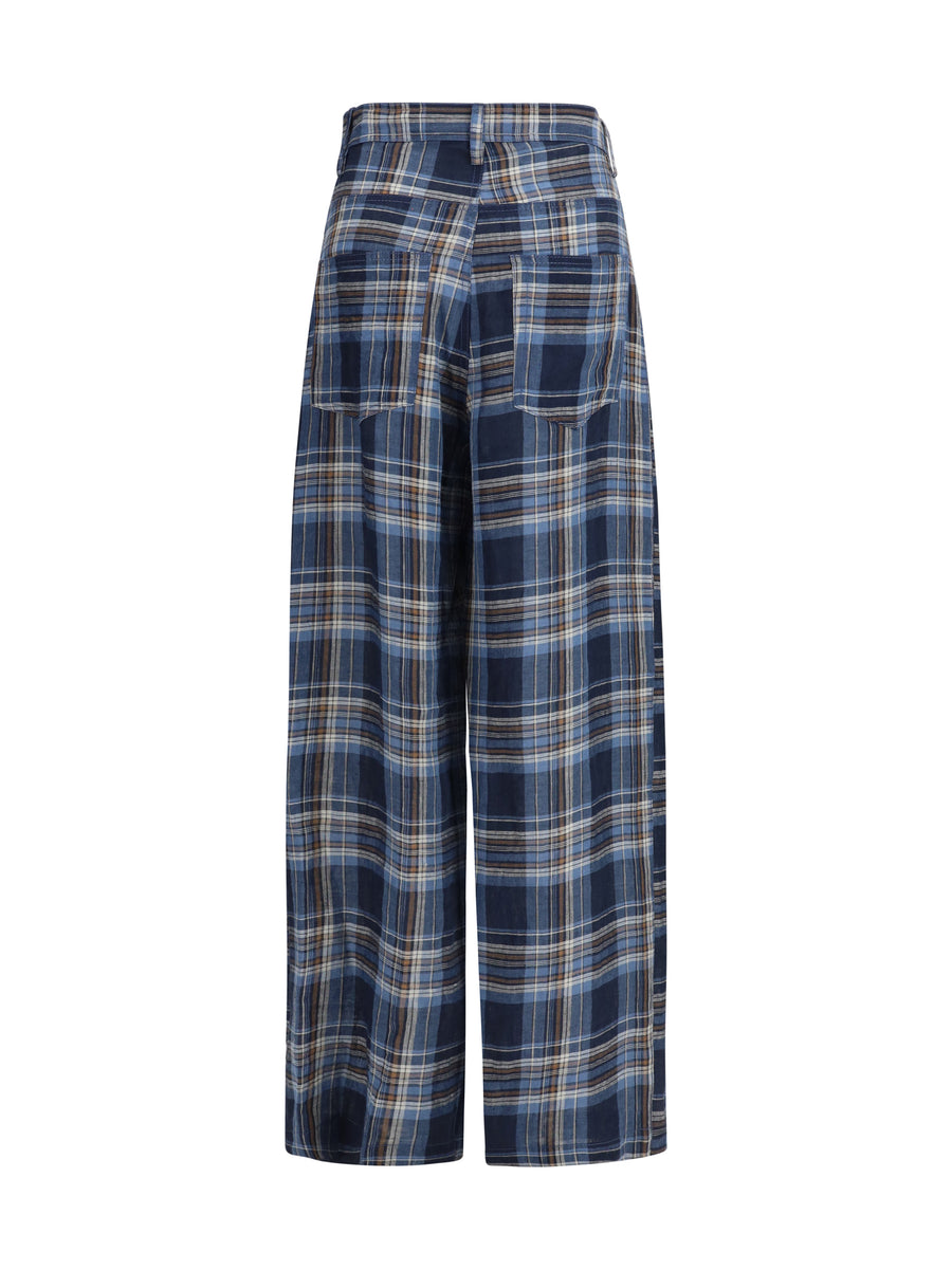Trousers Courtney Linen Ocean Smoothie