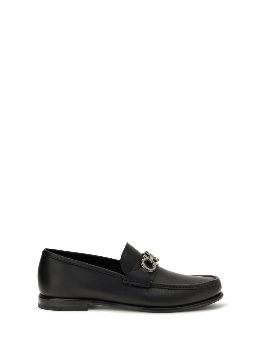 Loafers Gancini Ornament Black