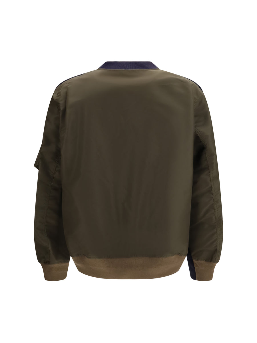 Sweatshirt Paneled Navy-D-Khaki Navy/d/khaki Cotton Knitwear