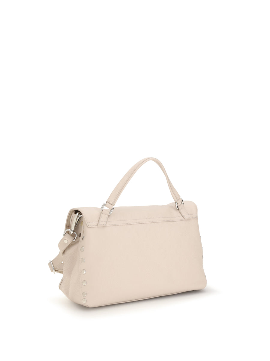 Handbag Postina Daily White Carnaroli Calf Leather (bos Taurus) Handbags
