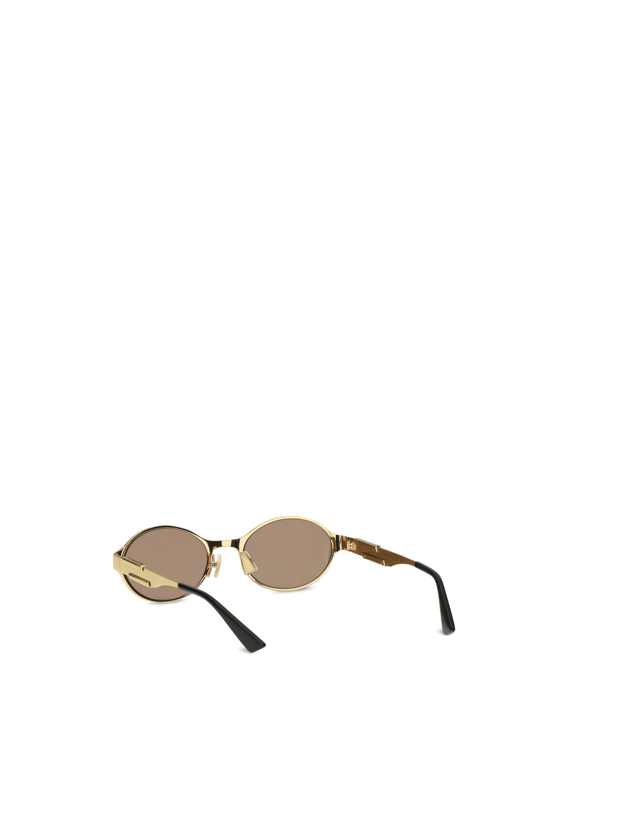 Oval Sunglasses Gold-Brown Gold/gold/brown Metal