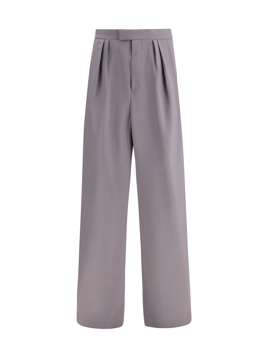 Trousers Preaches Bis Wool-Mohair Grey Wool (ovis Aries)
