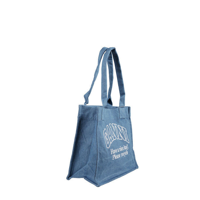 A5599 Blu Cotone Borsa A Spalla